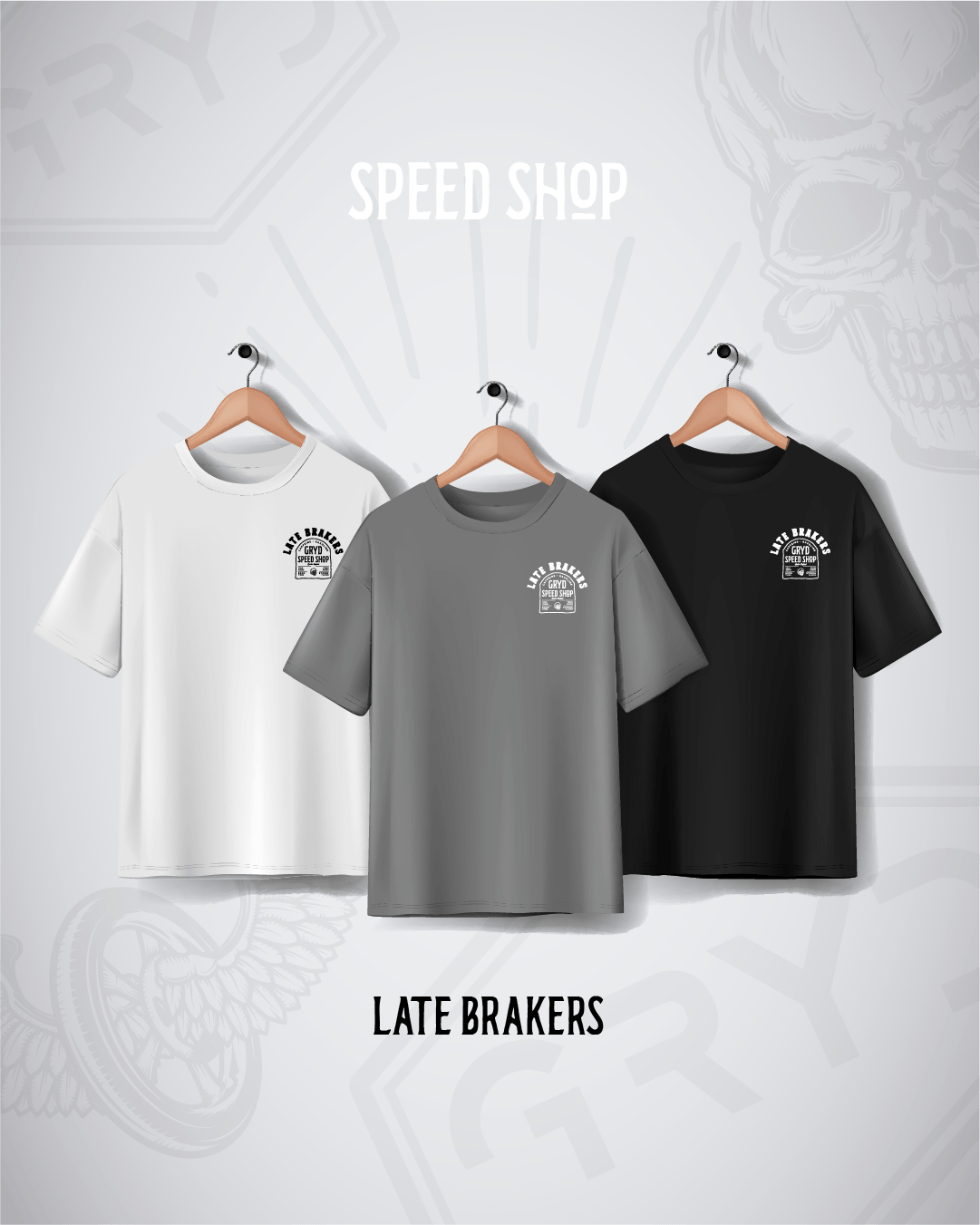 Late Brakers Tshirt - Small chest logo