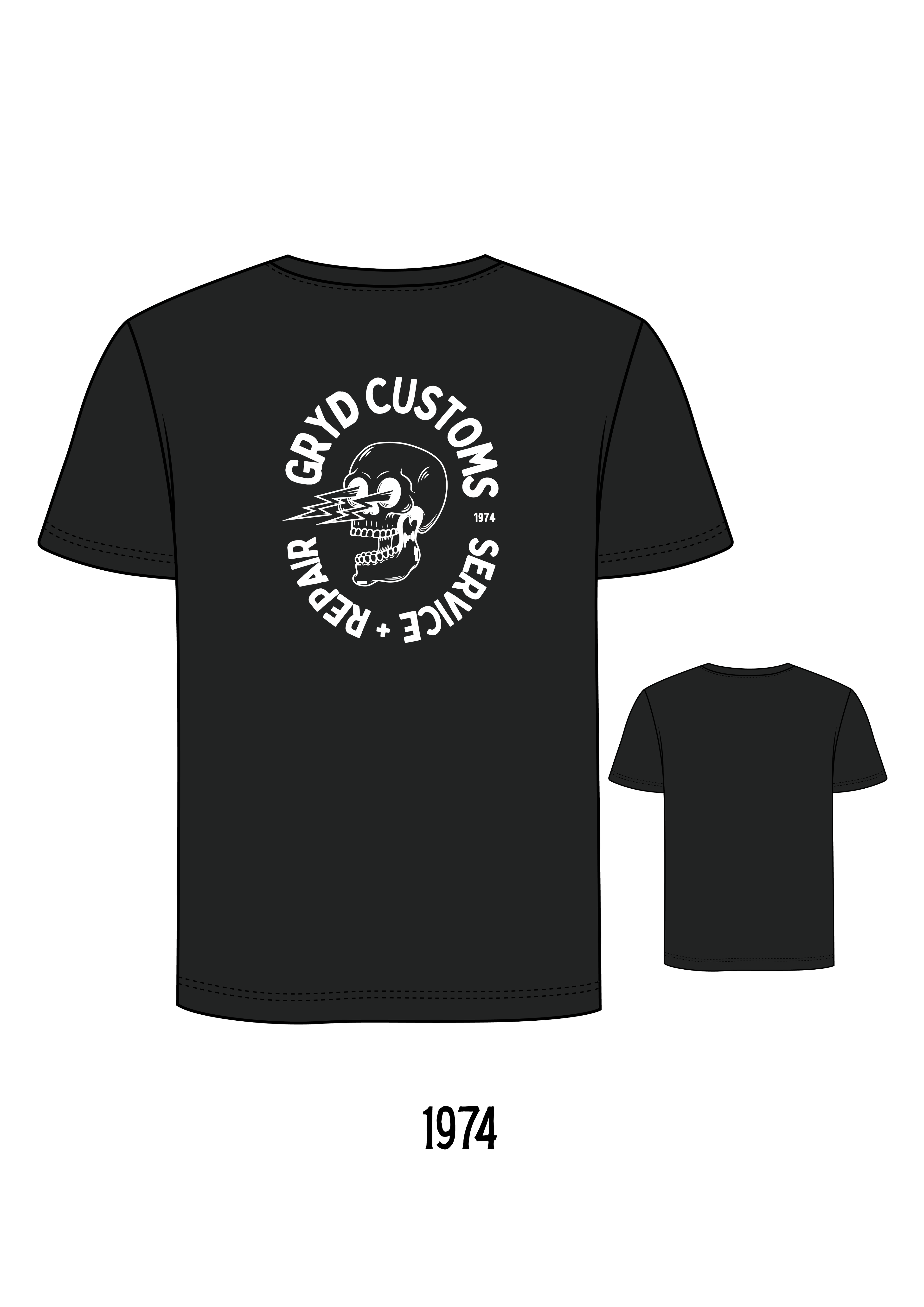 Black T-Shirt GRYD Customs