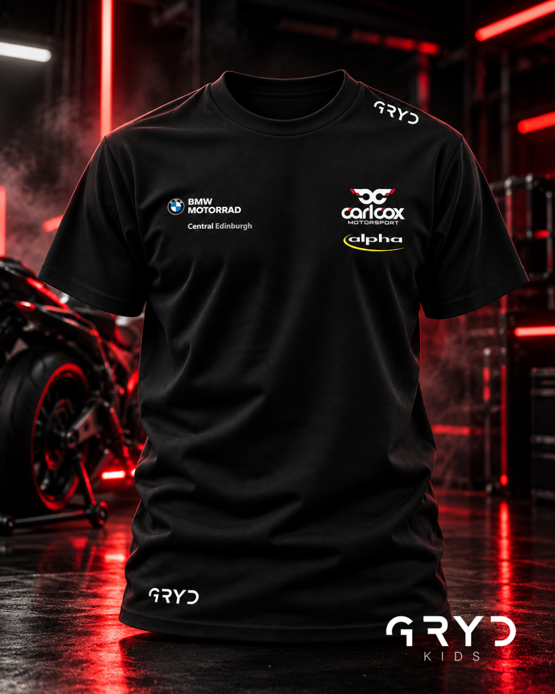 KIDS BMW Carl Cox Motorrad Central Edinburgh - By Mlav Racing Team Tshirt